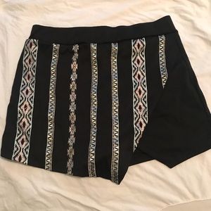 Black mini Skort
